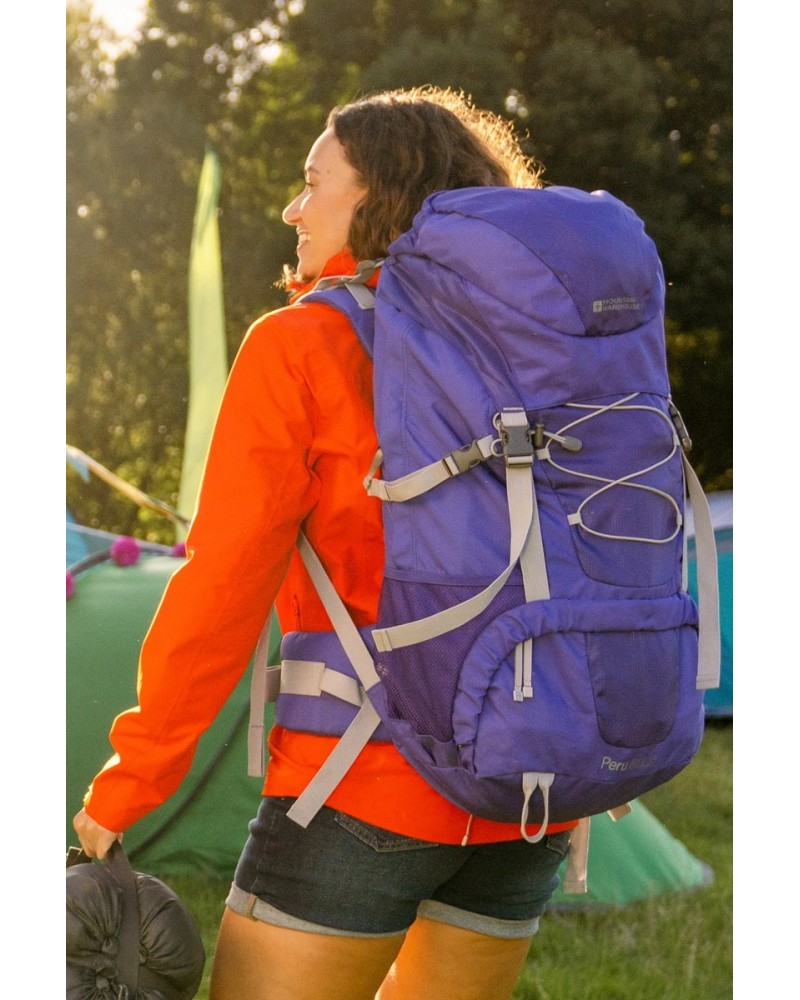 Peru 55L Backpack Purple $41.59 Backpacks