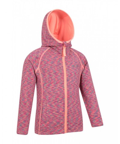 Kayleigh II Kids Stripe Hoodie Bright Orange $16.10 Active