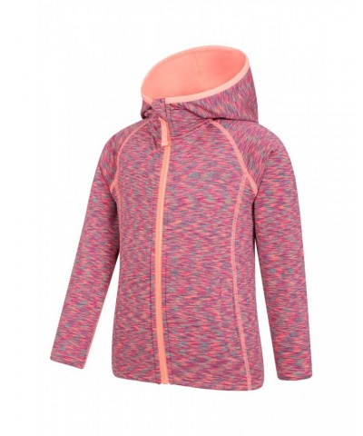 Kayleigh II Kids Stripe Hoodie Bright Orange $16.10 Active