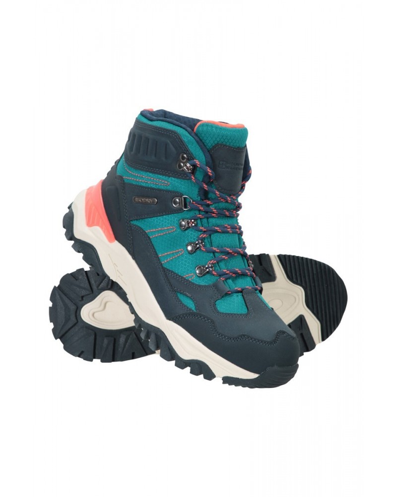 Hike Womens Waterproof Recycled Boots Teal $39.19 Footwear