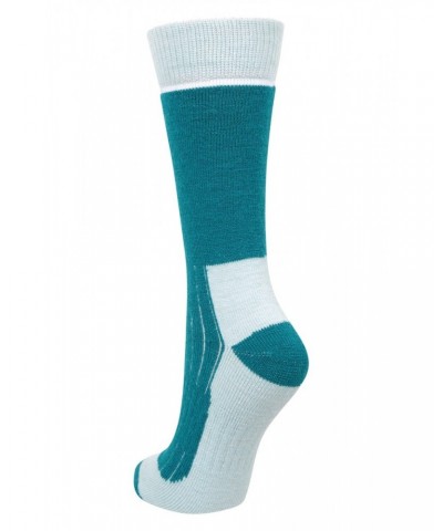 Explorer Womens Merino Thermal Mid-Calf Socks Teal $15.00 Accessories