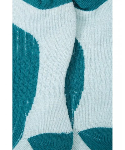 Explorer Womens Merino Thermal Mid-Calf Socks Teal $15.00 Accessories