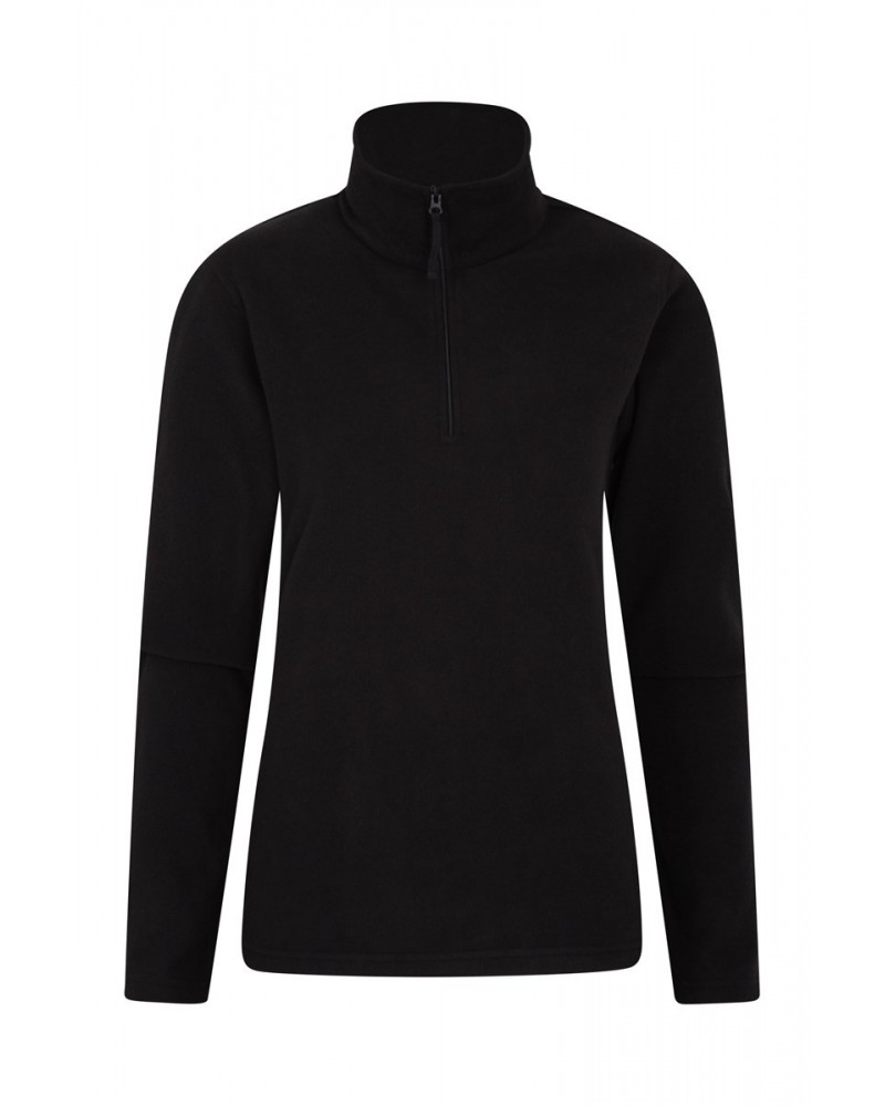 Camber Womens Half-Zip Fleece Black $13.49 Fleece