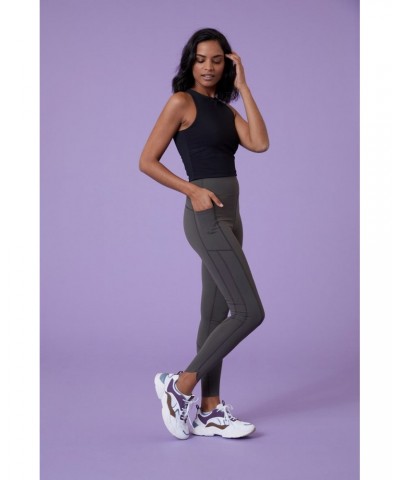 Velocity Womens Leggings Khaki $19.25 Active