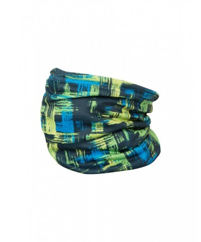 Kids Fleece Lined Printed Neck Gaiter Cobalt $11.79 Accessories