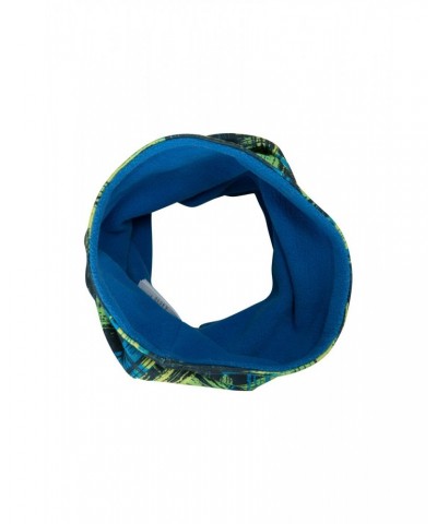 Kids Fleece Lined Printed Neck Gaiter Cobalt $11.79 Accessories