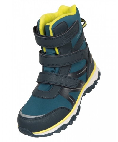 Slope Kids Softshell Adaptive Snow Boots Dark Teal $26.95 Footwear