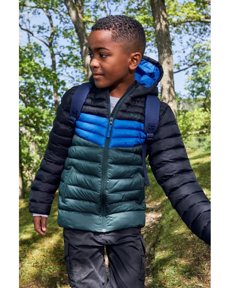 Colorblock Seasons Kids Insulated Jacket Black $20.00 Jackets