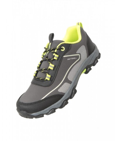 Softshell Kids Hiking Shoes Lime $14.70 Footwear