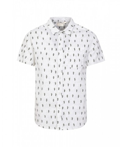 Preston Illustration Mens Shirt White $15.51 Tops