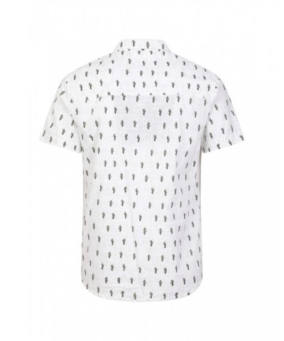 Preston Illustration Mens Shirt White $15.51 Tops