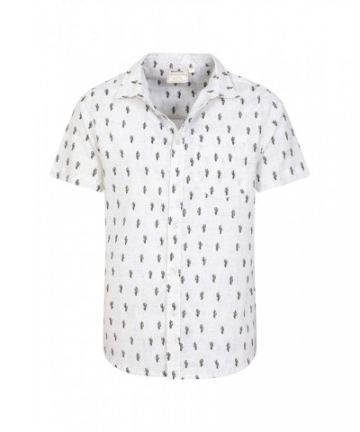 Preston Illustration Mens Shirt White $15.51 Tops