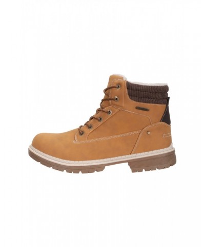 Oslo Mens Thermal Waterproof Boots Light Brown $38.25 Footwear