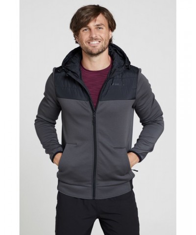 Ascent Mens Insulated Hoodie Grey $16.72 Tops