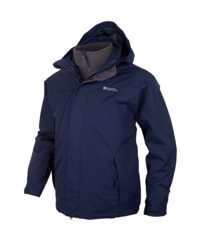 Storm Mens 3 in 1 Waterproof Jacket Navy $34.20 Jackets