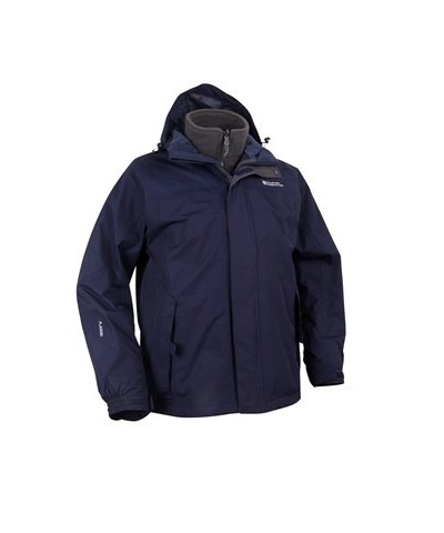 Storm Mens 3 in 1 Waterproof Jacket Navy $34.20 Jackets