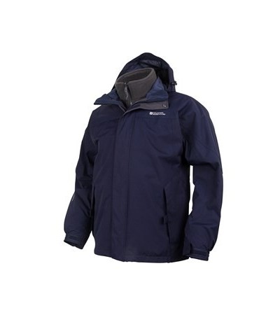 Storm Mens 3 in 1 Waterproof Jacket Navy $34.20 Jackets