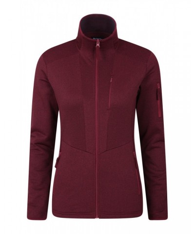 Juniper Tech Womens Full-Zip Fleece Jacket Burgundy $14.00 Fleece