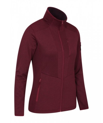 Juniper Tech Womens Full-Zip Fleece Jacket Burgundy $14.00 Fleece