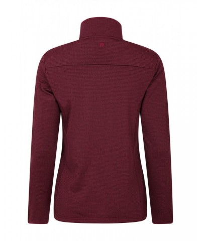 Juniper Tech Womens Full-Zip Fleece Jacket Burgundy $14.00 Fleece