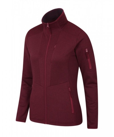 Juniper Tech Womens Full-Zip Fleece Jacket Burgundy $14.00 Fleece