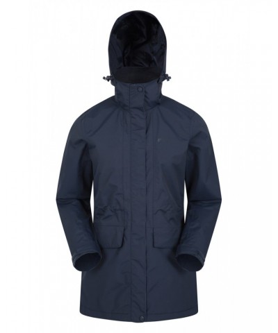 Glacial Extreme Womens Long Waterproof Jacket Dark Blue $35.39 Jackets