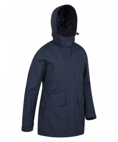 Glacial Extreme Womens Long Waterproof Jacket Dark Blue $35.39 Jackets