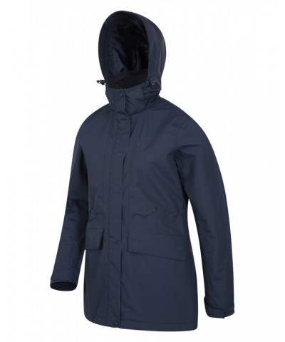 Glacial Extreme Womens Long Waterproof Jacket Dark Blue $35.39 Jackets