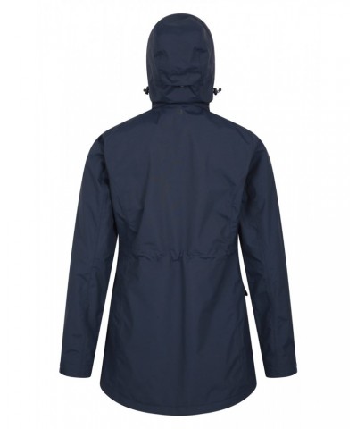 Glacial Extreme Womens Long Waterproof Jacket Dark Blue $35.39 Jackets