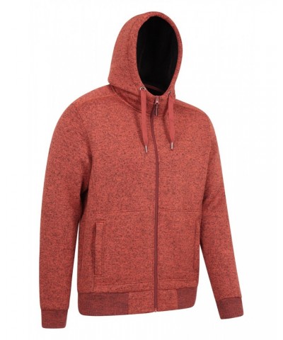 Nevis Mens Fleece Lined Hoodie Burnt Orange $15.20 Loungewear