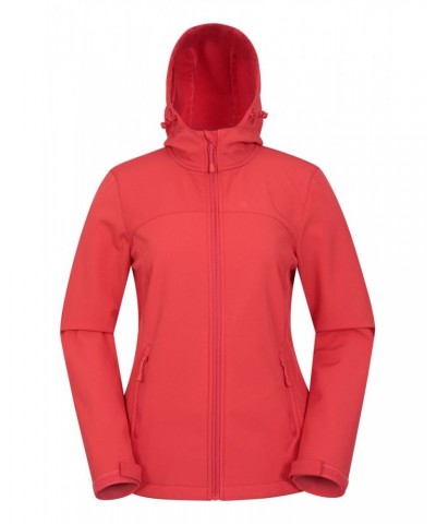 Exodus Womens Water Resistant Softshell Jacket Hot Coral $29.40 Jackets