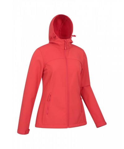 Exodus Womens Water Resistant Softshell Jacket Hot Coral $29.40 Jackets