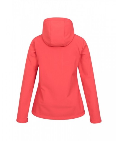 Exodus Womens Water Resistant Softshell Jacket Hot Coral $29.40 Jackets