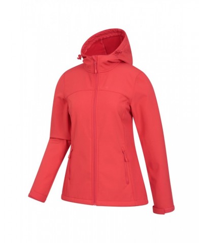 Exodus Womens Water Resistant Softshell Jacket Hot Coral $29.40 Jackets