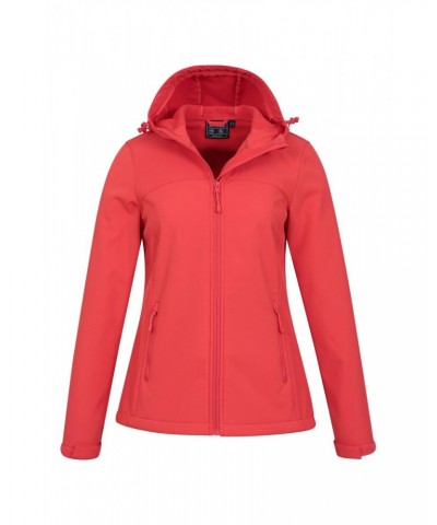 Exodus Womens Water Resistant Softshell Jacket Hot Coral $29.40 Jackets