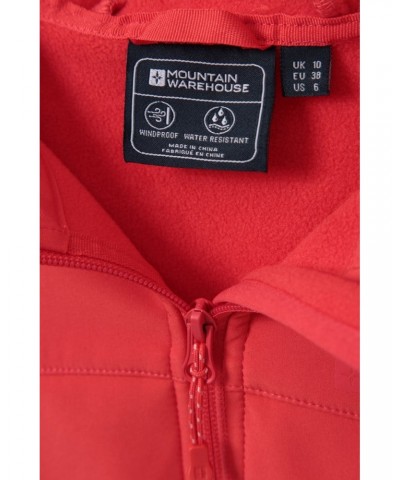 Exodus Womens Water Resistant Softshell Jacket Hot Coral $29.40 Jackets