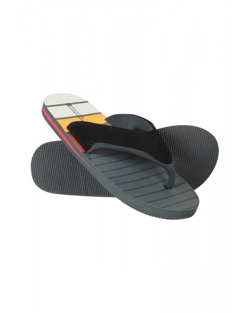 Vacation Recycled Printed Flip-Flops Dark Grey $15.38 Footwear