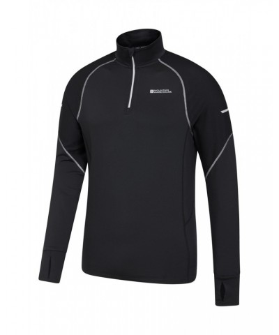 Control Mens Half-Zip Midlayer Black $16.81 Active