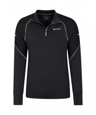 Control Mens Half-Zip Midlayer Black $16.81 Active