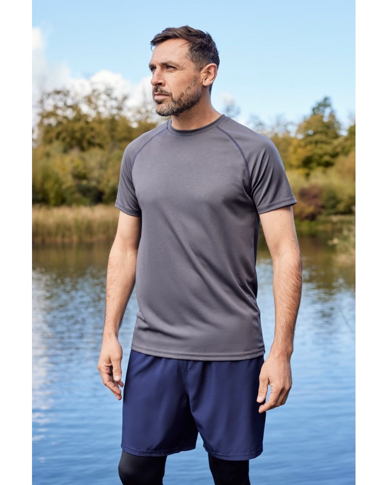 Endurance Isocool Mens Active T-Shirt Dark Grey $14.49 Active