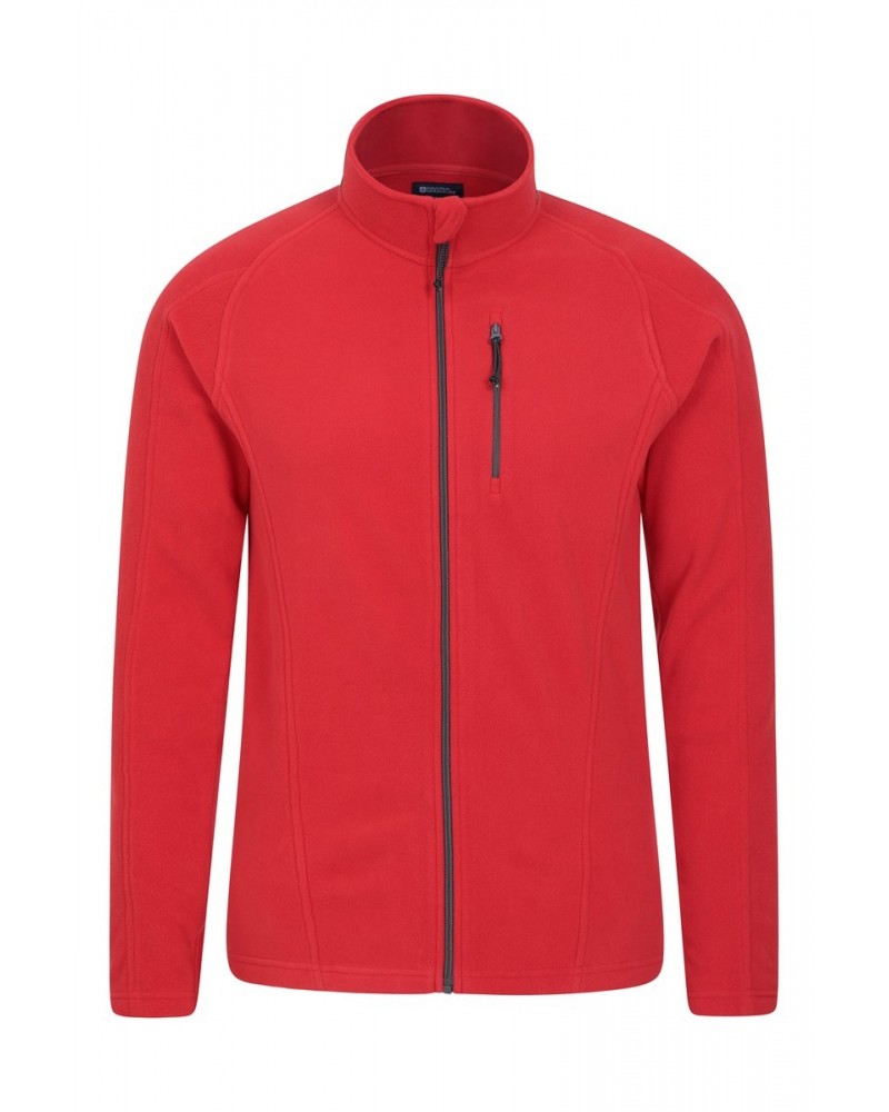 Elba Mens Full Zip Fleece Dark Red $16.79 Fleece