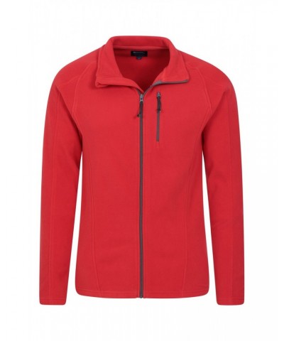 Elba Mens Full Zip Fleece Dark Red $16.79 Fleece