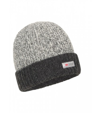 Thinsulate Mens Knitted Beanie Grey $10.19 Accessories