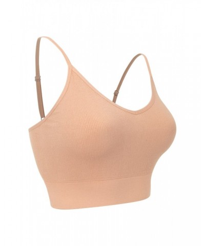 Seamless Womens Triangle Bra Multipack Tan $13.76 Active