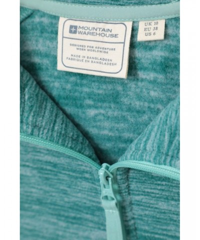 Lleyn Melange II Womens Fleece Hoodie Teal $16.49 Fleece