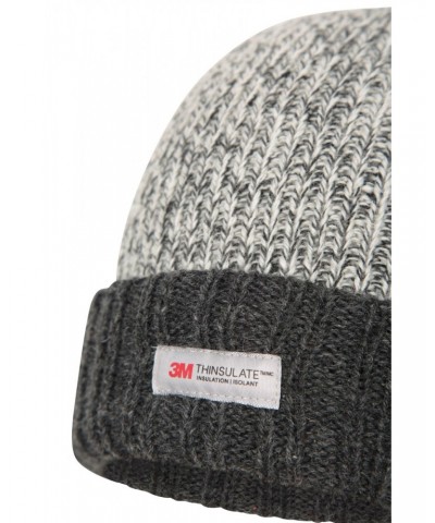 Thinsulate Mens Knitted Beanie Grey $10.19 Accessories