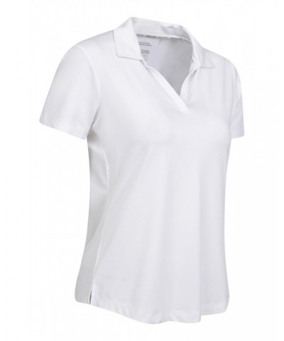 Sporty Womens IscoCool Polo Shirt White $13.74 Tops