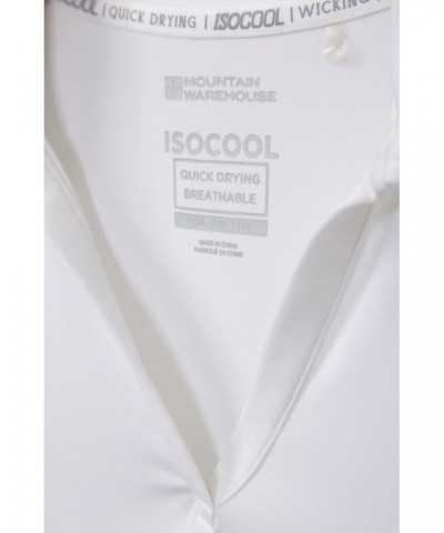 Sporty Womens IscoCool Polo Shirt White $13.74 Tops