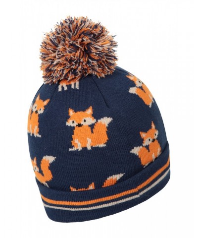 Character Kids Fleece Lined Thermal Beanie Dark Blue $11.79 Accessories