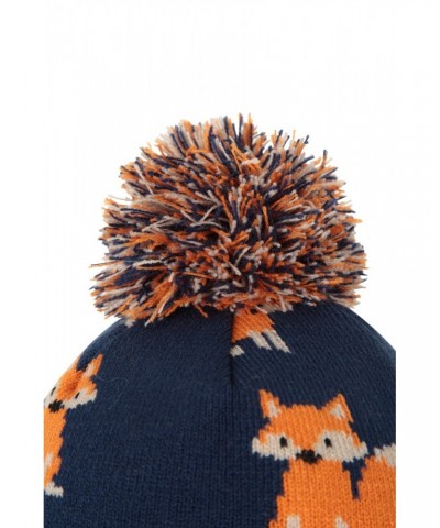 Character Kids Fleece Lined Thermal Beanie Dark Blue $11.79 Accessories